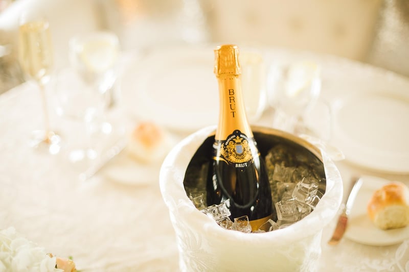 Miniature Bottles of Champagne